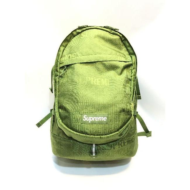 総合通販 買取のorbital オービタル 代官山 Supreme シュプリーム 19ss Backpack バックパック オリーブ コーデュラナイロン ボックスロゴ ジャガードロゴ リュック Www Hbt Gob Pe