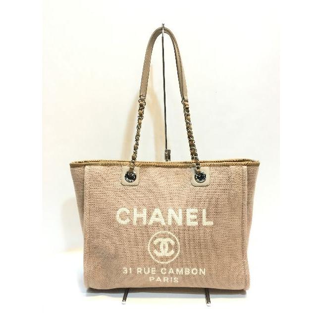 代官山 Chanel ドーヴィルmm シャネル A ドーヴィルmm 保存袋 クロス付き チェーン 保存袋 クロス付き トートバッグ Paradise Dky Ba Cycle レディースファッション ベージュ 買っ たの