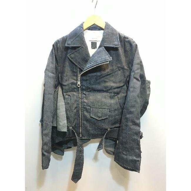 代官山) ファセッタズム FACETASM デニムライダース ダブル 変形 