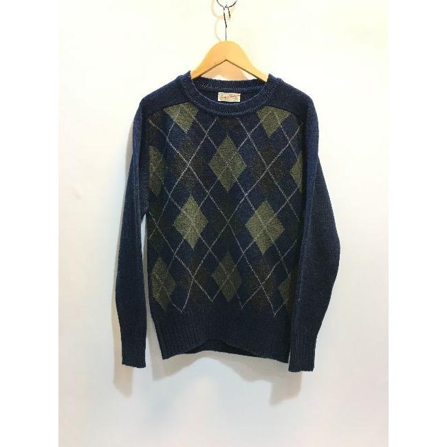 代官山 スコット チャーターズ Scott Charters 19aw アーガイルニット トップス ウール ブルー メンズ ユニセックス サイズ38 Dky Ms Cycle Paradise 通販 Yahoo ショッピング