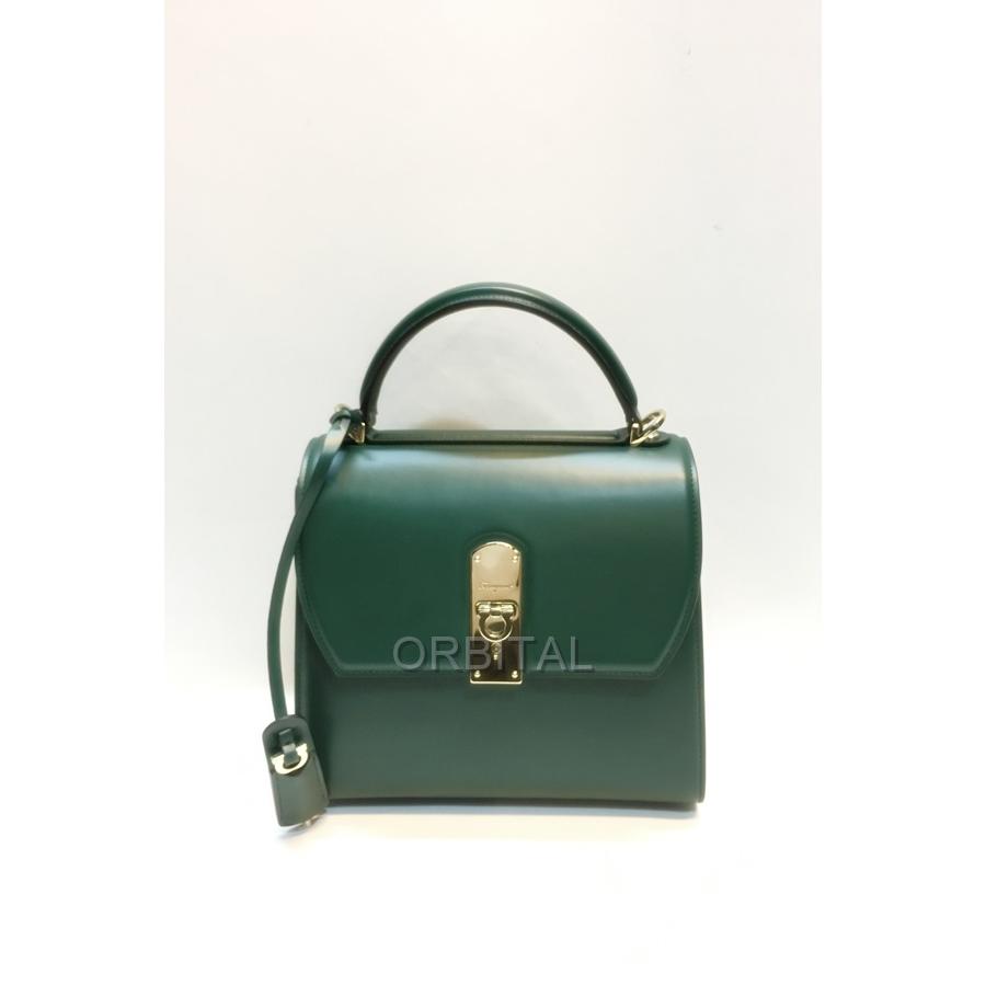 FERRAGAMO 代官山)フェラガモ BOXYZ BAG ガンチーニ トップハンドル 