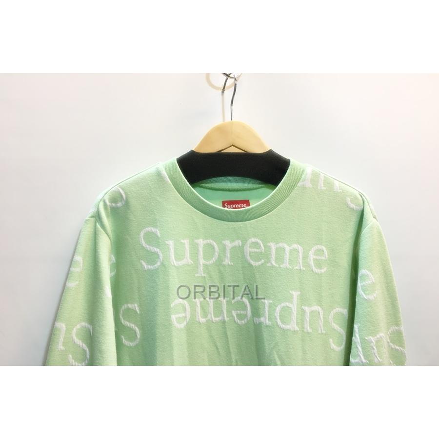 代官山) シュプリーム Supreme 18ss Jacquard Logo Crewneck ロゴ