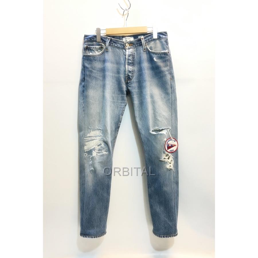 代官山 Re Done リメイク ワッペン デニムパンツ ジーンズ ライトブルー W26 レディース ボトムス リーバイス Levi S Dky Ls Cycle Paradise 通販 Yahoo ショッピング