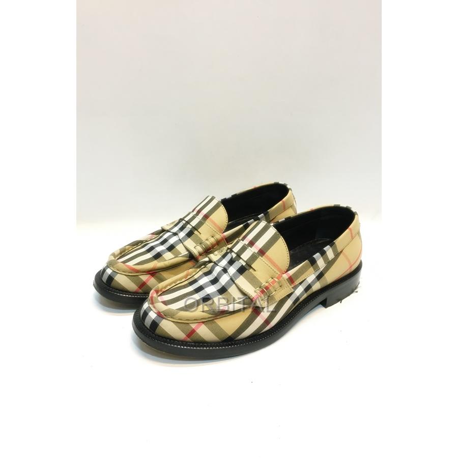 代官山)BURBERRY バーバリーロンドン ヴィンテージチェック ローファー 