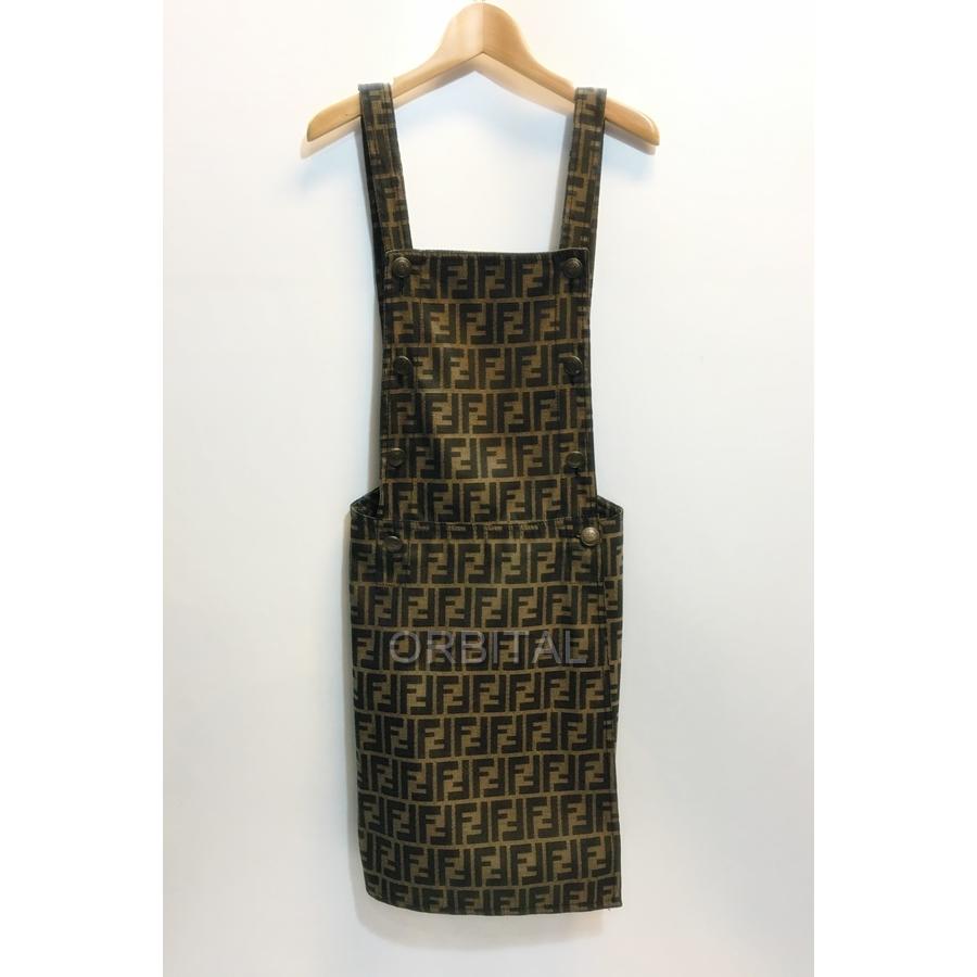 FENDI 代官山)FENDI フェンディ ズッカ柄 ジャンパースカート FENDI 代官山)FENDI フェンディ ズッカ柄 ジャンパースカート