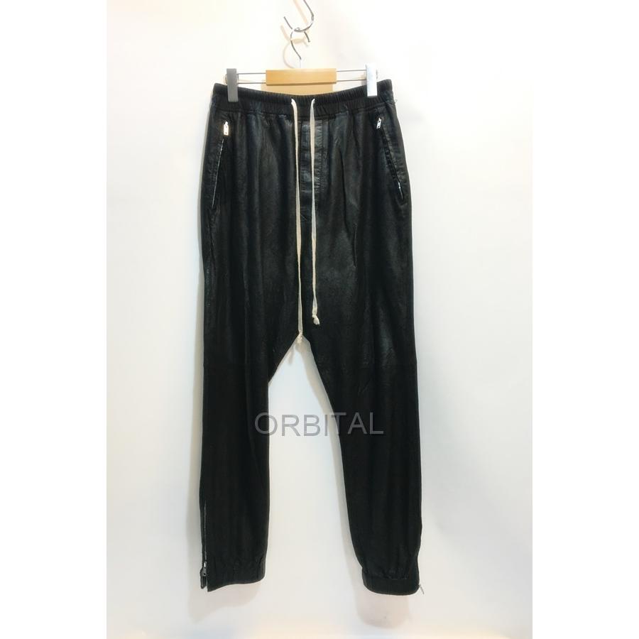 手数料安い 代官山 洋服 服飾 靴の販売 買取専門店オービタル リックオウエンス ボトムス メンズ 46 ブラック パンツ デストロイ 18aw Owens Rick ボトムス パンツ