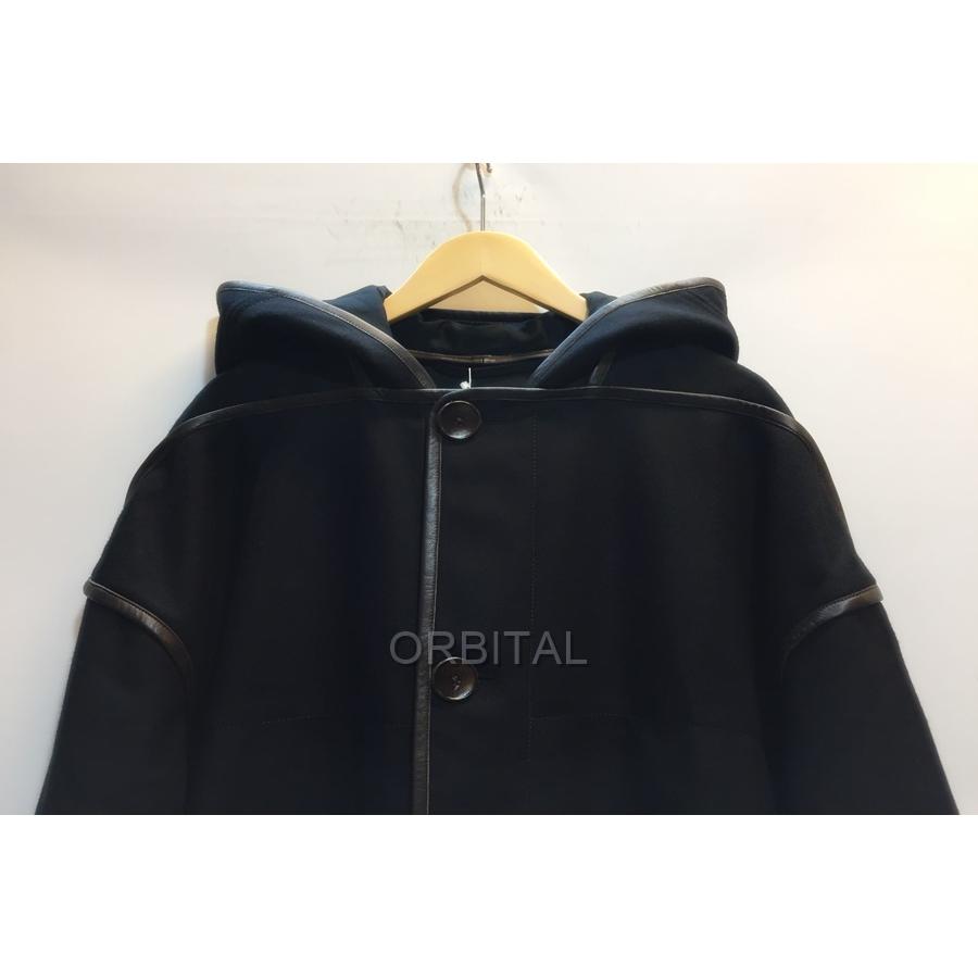 LEMAIRE 代官山) ルメール レザーパイピング ダッフルコート LEMAIRE 代官山) ルメール レザーパイピング ダッフルコート