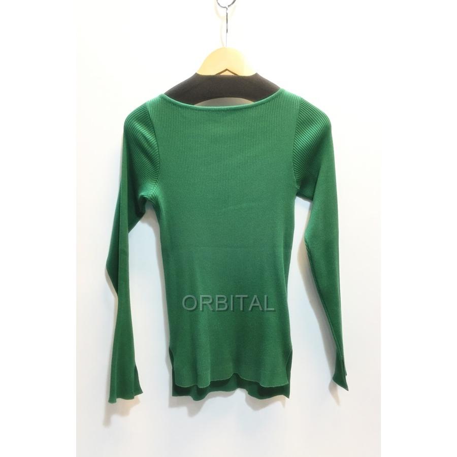 代官山 オーラリー ロンハーマン Auralee Ron Herman ボートネックリブニット グリーン サイズ０ レディース トップス Dky Ls Cycle Paradise 通販 Yahoo ショッピング