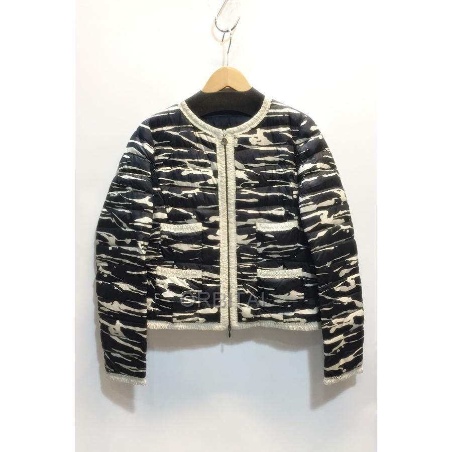 MONCLER 代官山) モンクレール Flavienne ノーカラー ダウンジャケット 