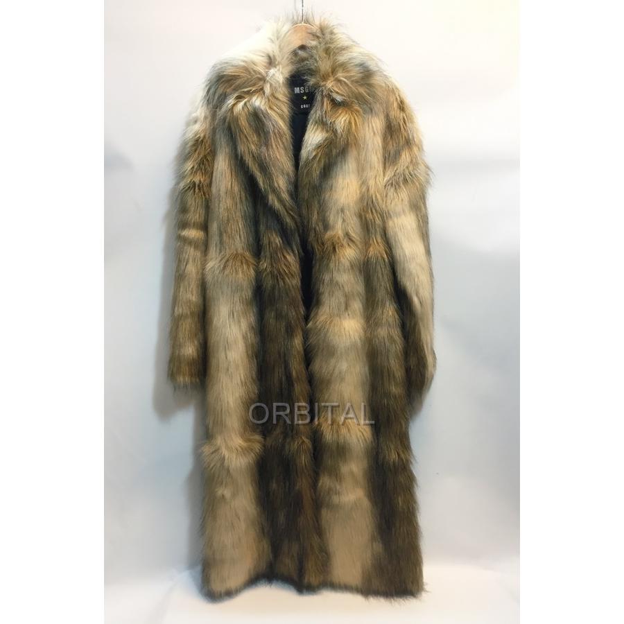 MSGM 代官山)MSGM エムエスジーエム エコファーコート ロング MSGM 代官山)MSGM エムエスジーエム エコファーコート ロング