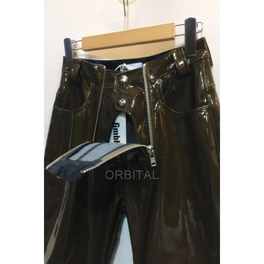 代官山)GmbH ゲーエムベーハー 20SS ダブルファスナー ビニールパンツ 