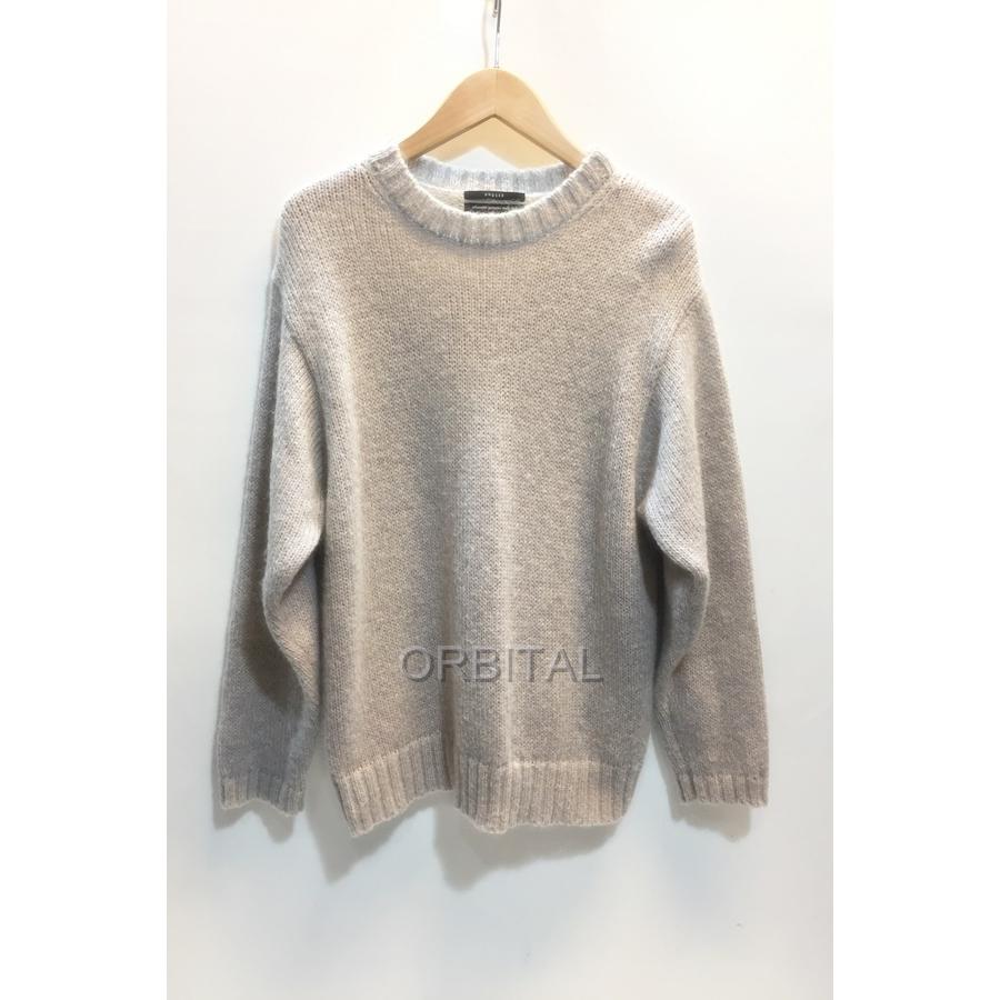 UNUSED 代官山)UNUSED アンユーズド US1644 3G crew neck knit モヘア 
