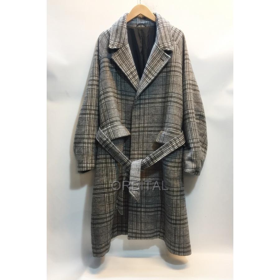 代官山 Beams Heart ビームスハート ベルテッド セミダブル コート ビッグシルエット グレー サイズl メンズ Dky Ms Cycle Paradise 通販 Yahoo ショッピング