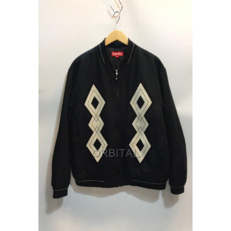 Supreme 代官山)シュプリーム 18AW Diamond Rayon Bomber Jacket Supreme 代官山)シュプリーム 18AW Diamond Rayon Bomber Jacket