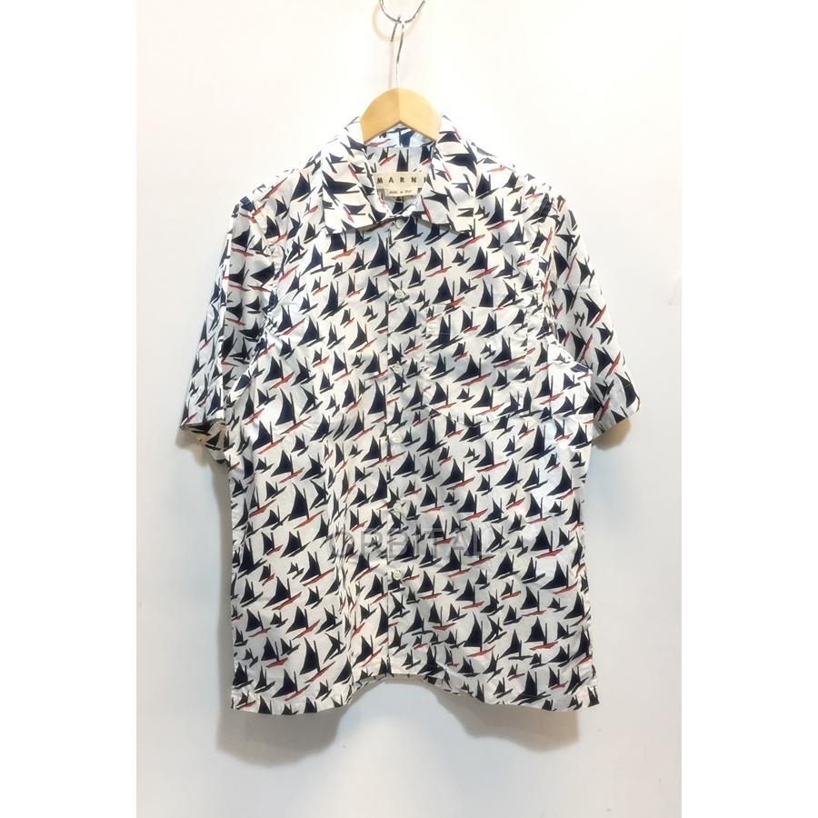 MARNI 代官山) マルニ 18SS S/S SPORT SHIRT ヨット柄 オープン MARNI 代官山) マルニ 18SS S/S SPORT SHIRT ヨット柄 オープン