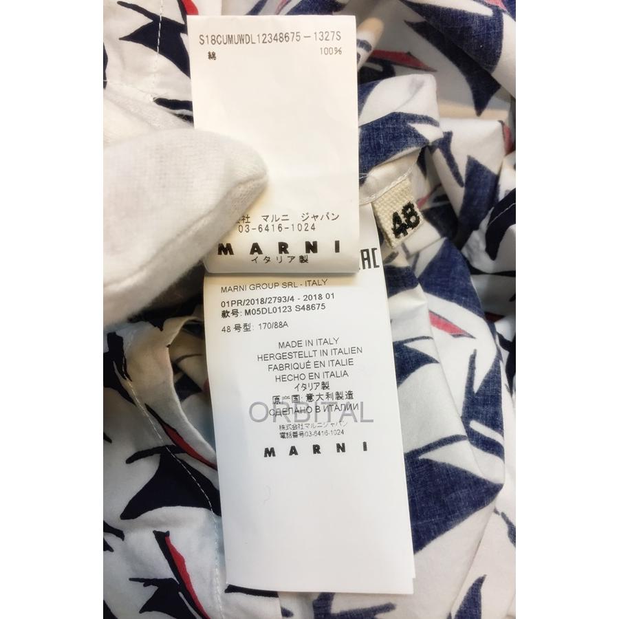 MARNI 代官山) マルニ 18SS S/S SPORT SHIRT ヨット柄 オープン MARNI 代官山) マルニ 18SS S/S SPORT SHIRT ヨット柄 オープン