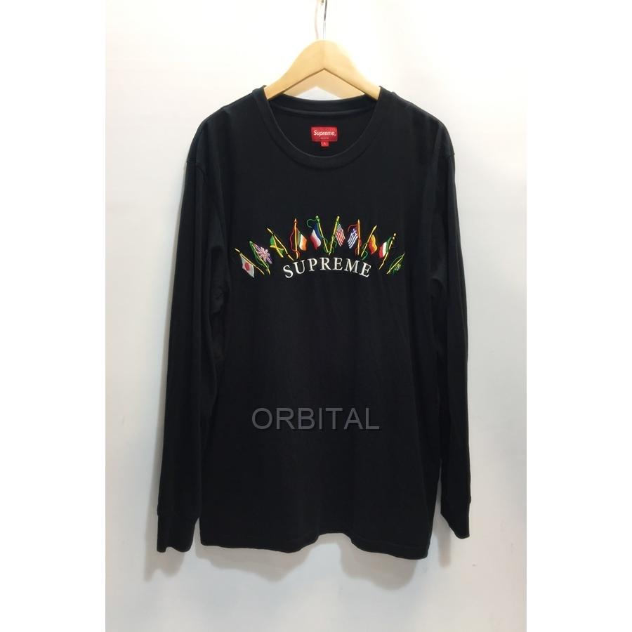 Supreme 代官山)Supreme シュプリーム 19AW Flags L/S Top Supreme 代官山)Supreme シュプリーム 19AW Flags L/S Top