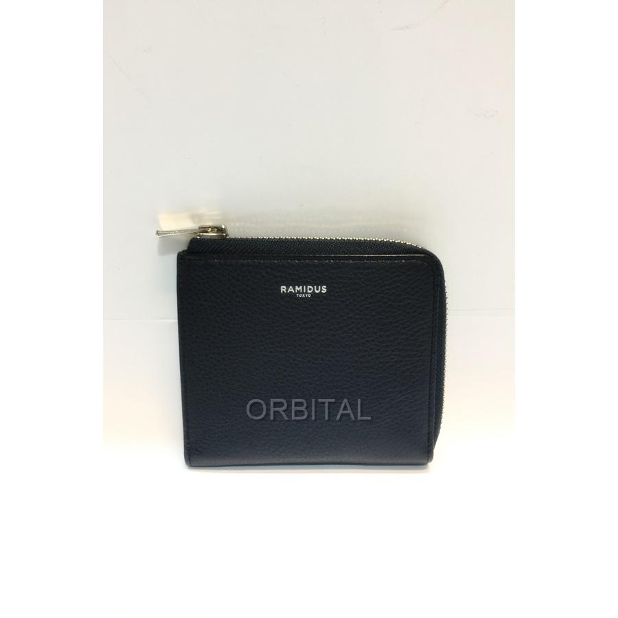 代官山)RAMIDUS ラミダス ZIP wallet レザー ミニウォレット ネイビー 