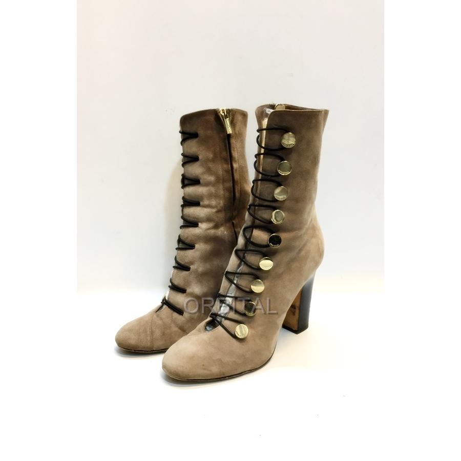 UNITED ARROWS 代官山)JIMMY CHOO ジミーチュウ ボタン レースアップ 