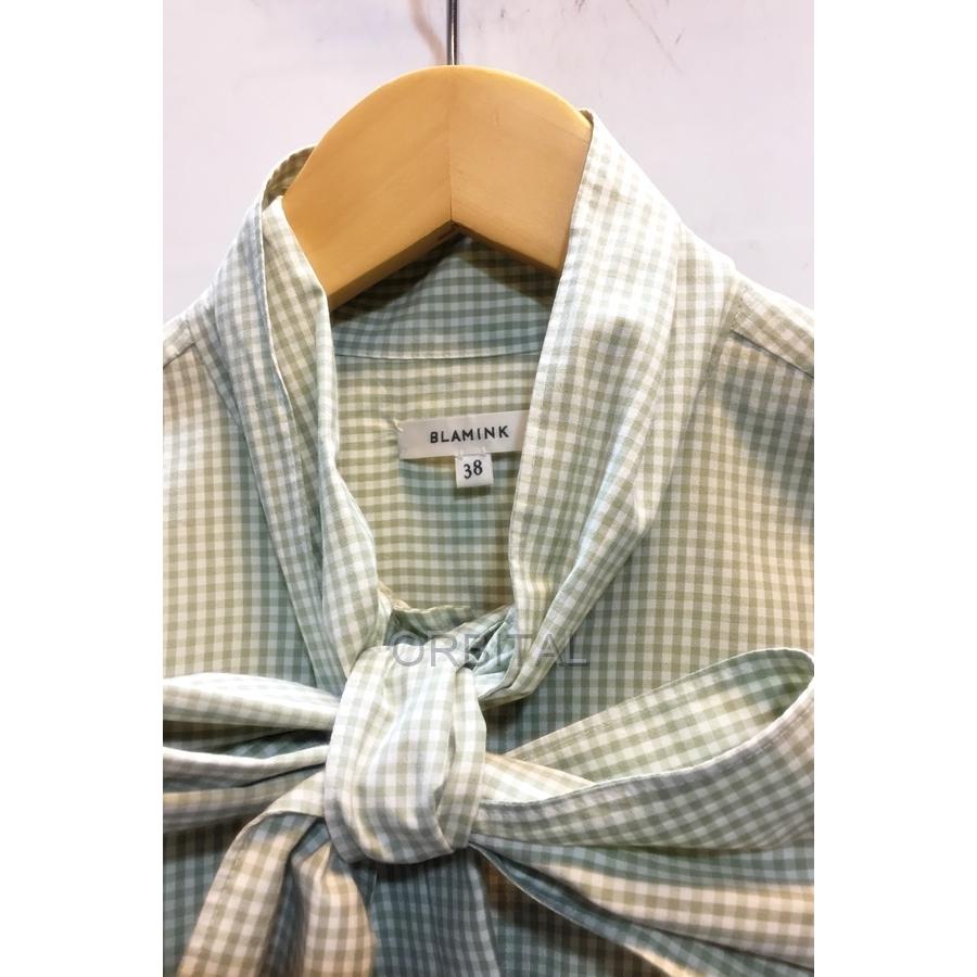 代官山)BLAMINK ブラミンク 19SS シルクコットン ギンガムチェック 