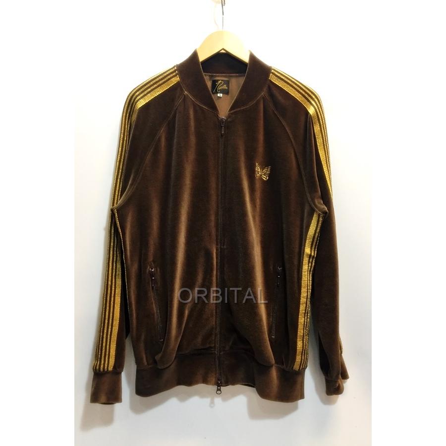 NEEDLES ベロア RIB COLLAR TRACK 上下セットアップ M