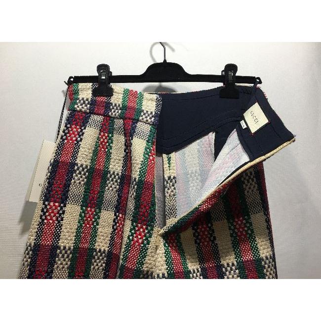 GUCCI 経堂) グッチ 2018/2019 タグ付 チェック ツイード GUCCI 経堂) グッチ 2018/2019 タグ付 チェック ツイード