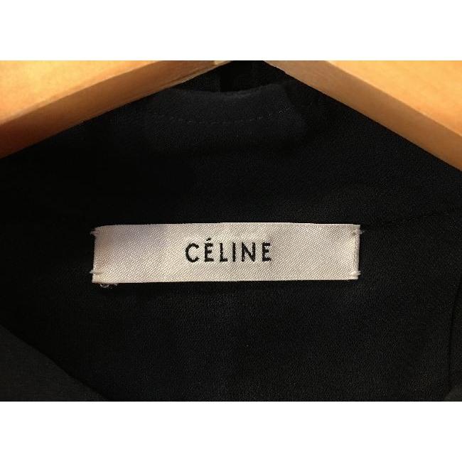 CELINE 経堂) セリーヌ オールインワン サロペット サイズ38 ブラック 