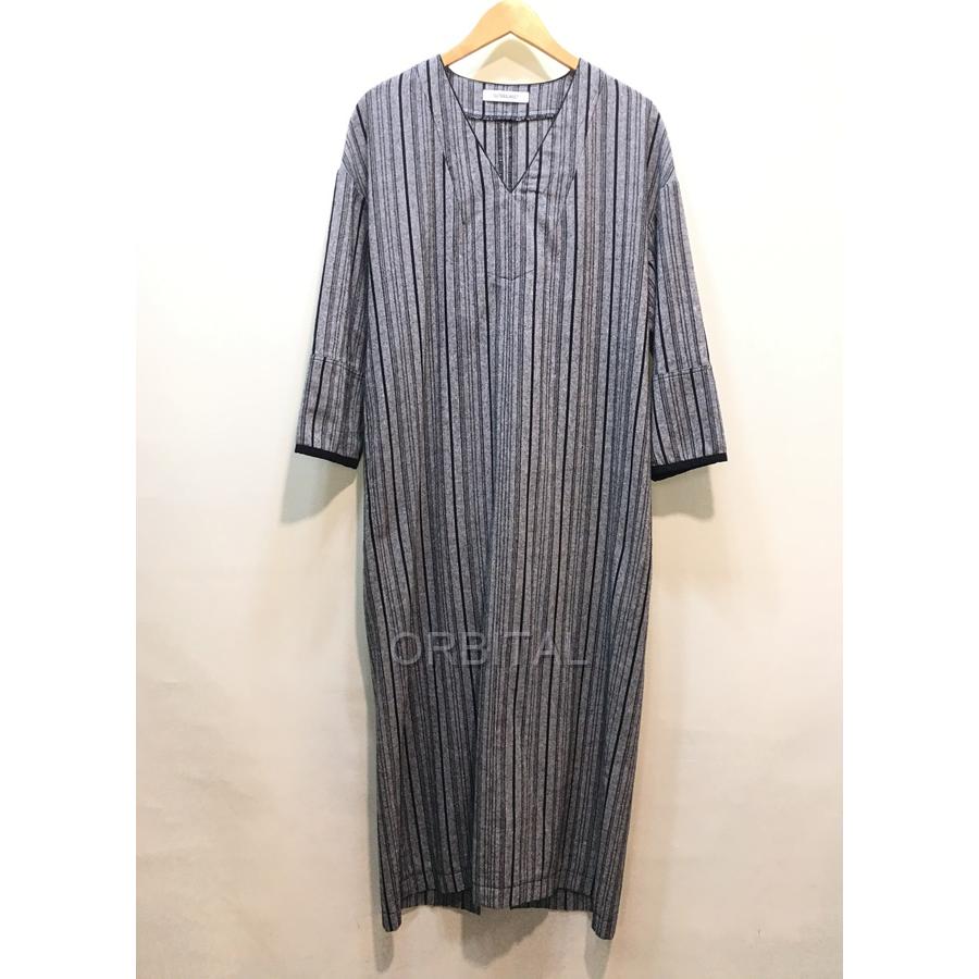 経堂 アウターサンセット Outersunset 辺見えみり Vネック ストライプ ワンピース サイズs グレー Kyd Ls Cycle Paradise 通販 Yahoo ショッピング