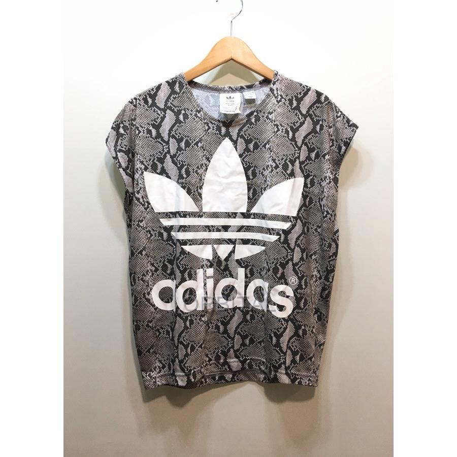 HYKE 経堂) ハイク アディダス adidas プリント スネーク 柄 Tee T  