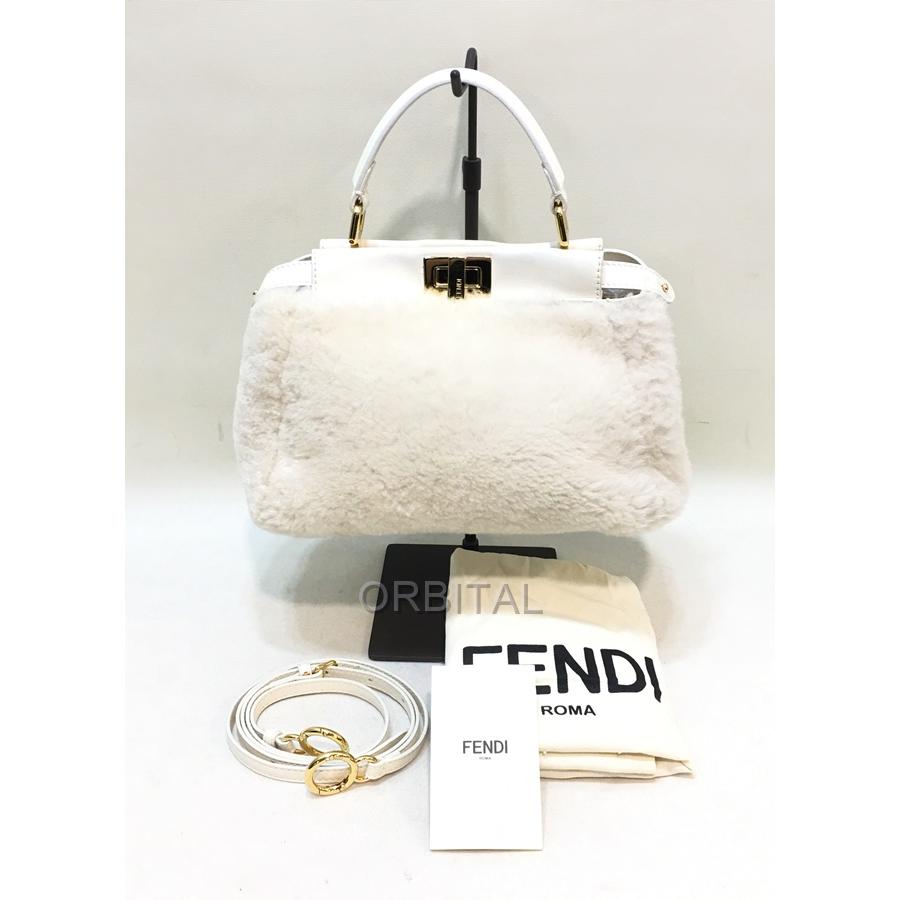 FENDI 経堂) フェンディ ミニ ピーカブー ムートン ショルダー FENDI 経堂) フェンディ ミニ ピーカブー ムートン ショルダー