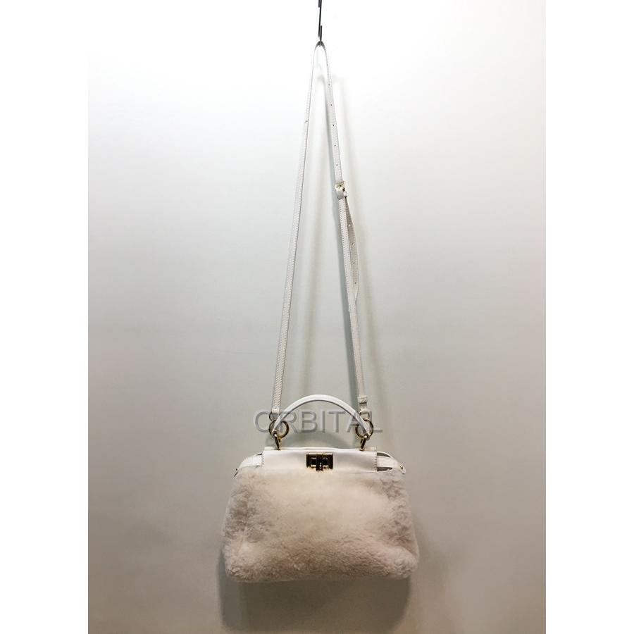 FENDI 経堂) フェンディ ミニ ピーカブー ムートン ショルダー FENDI 経堂) フェンディ ミニ ピーカブー ムートン ショルダー