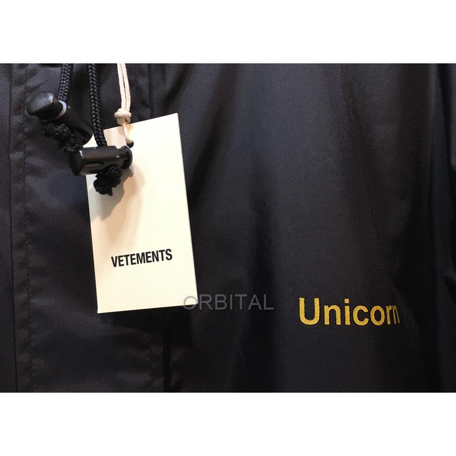 経堂) ヴェトモン VETEMENTS ユニコーン プリント レインコート ユニ 