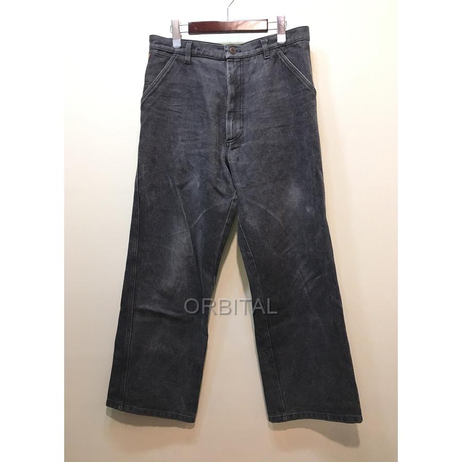 RAF SIMONS 経堂) ラフシモンズ ワイド ブラック デニムパンツ RAF SIMONS 経堂) ラフシモンズ ワイド ブラック デニムパンツ