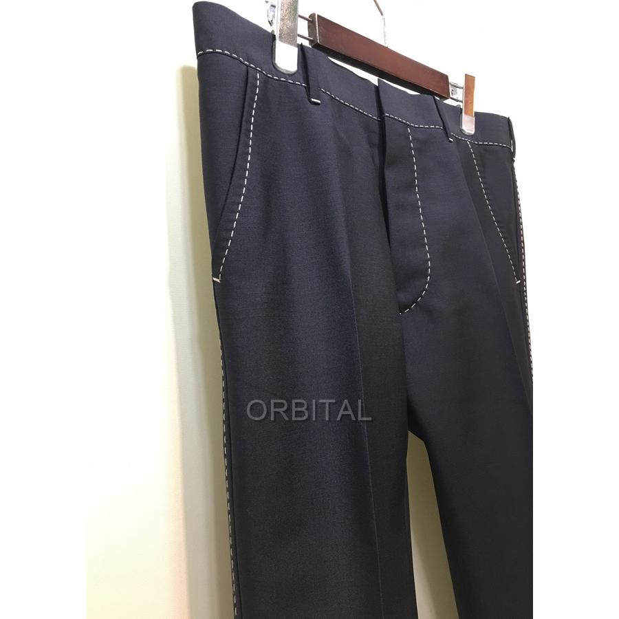 PRADA 経堂) プラダ ステッチワーク スラックス パンツ サイズ48 PRADA 経堂) プラダ ステッチワーク スラックス パンツ サイズ48