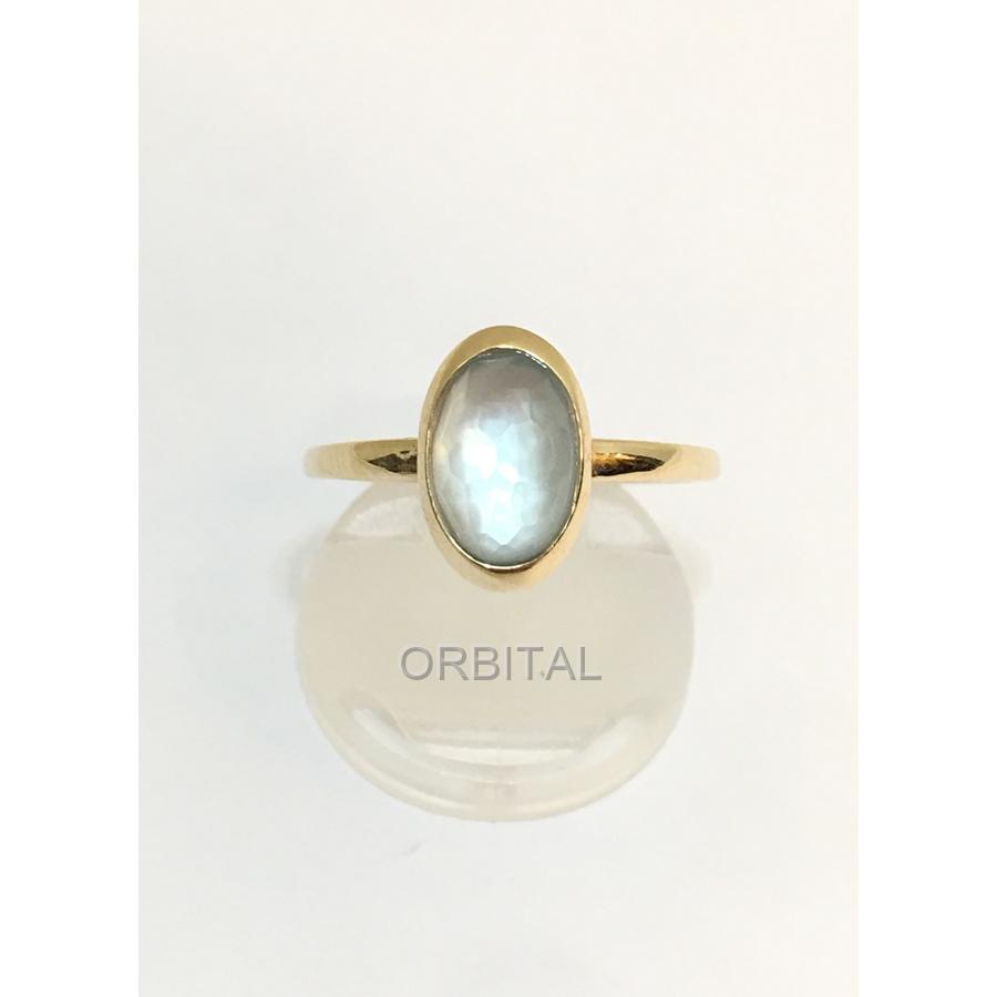 経堂) スタージュエリー STAR JEWELRY TEAR OF EARTH RING リング ブルートパーズ K10 2JR0484 13号