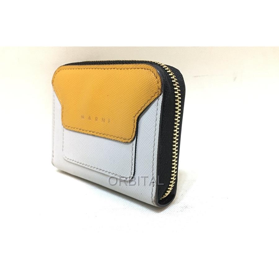 経堂 マルニ Marni ジップコインパース ミニ 財布 ウォレット グレー イエロー 使用感有 特価 Kyd Ba Cycle Paradise 通販 Yahoo ショッピング