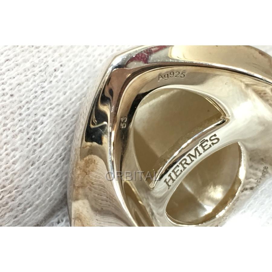 HERMES エルメス メドール リング シルバー SV925 53 13号