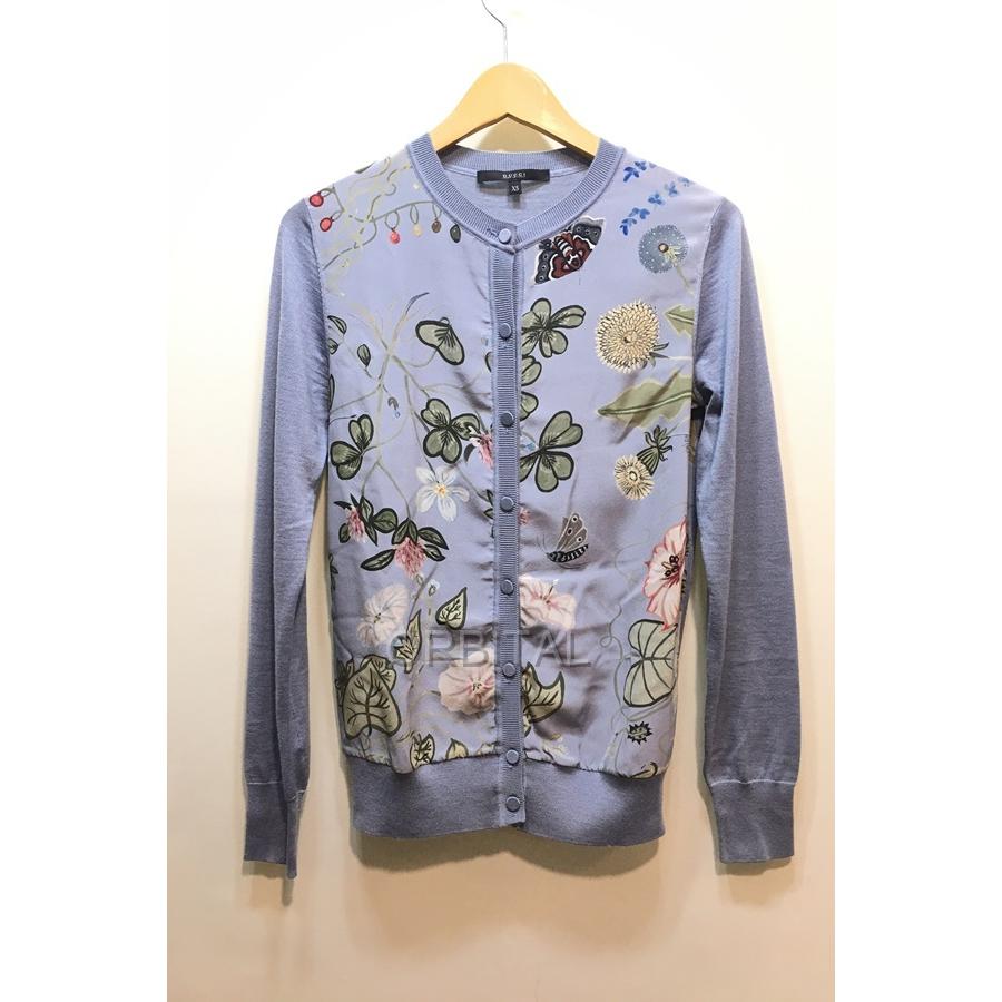GUCCI グッチ シルク カーディガン カシュクール 羽織り 花柄 42 L - 長袖 