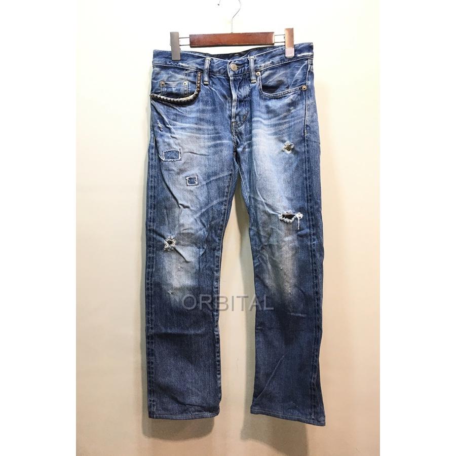 経堂 ヒステリックグラマー Hysteric Glamour スタッズ ダメージ デニムパンツ サイズ28 メンズ ブルー Kyd Ms Cycle Paradise 通販 Yahoo ショッピング