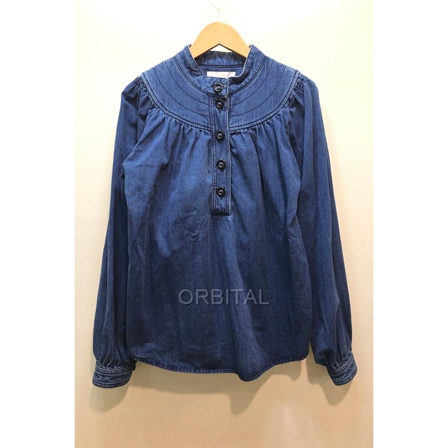 Chloe 経堂) クロエ イタリア製 デニム ブラウス サイズ36 レディース 