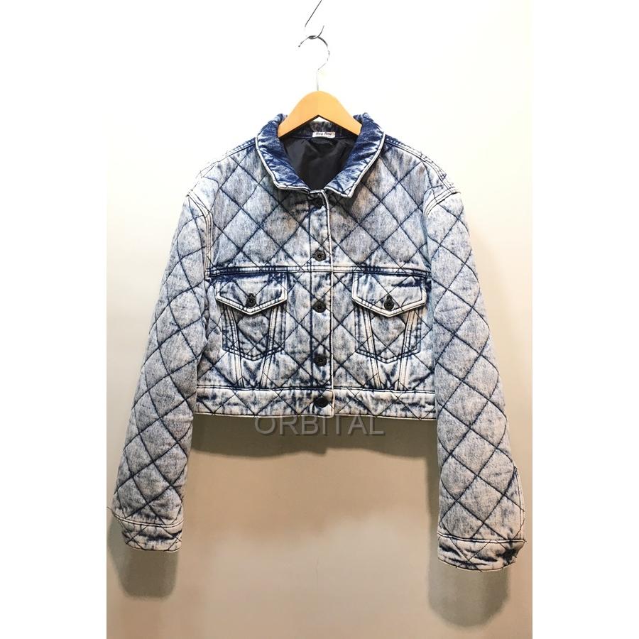 miu 経堂) ミュウミュウ miumiu 20AW マーブル加工 クロップド丈 