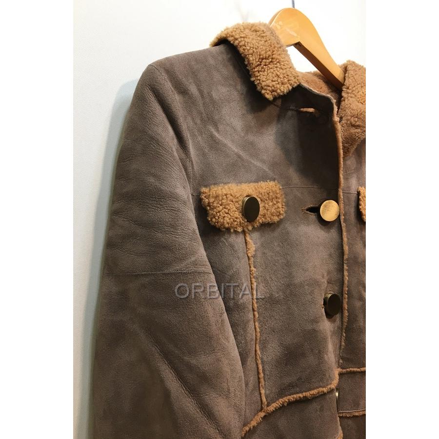 Kemit 【Sale】経堂) ケミット ムートン コート サイズ38 M ブラウン系 