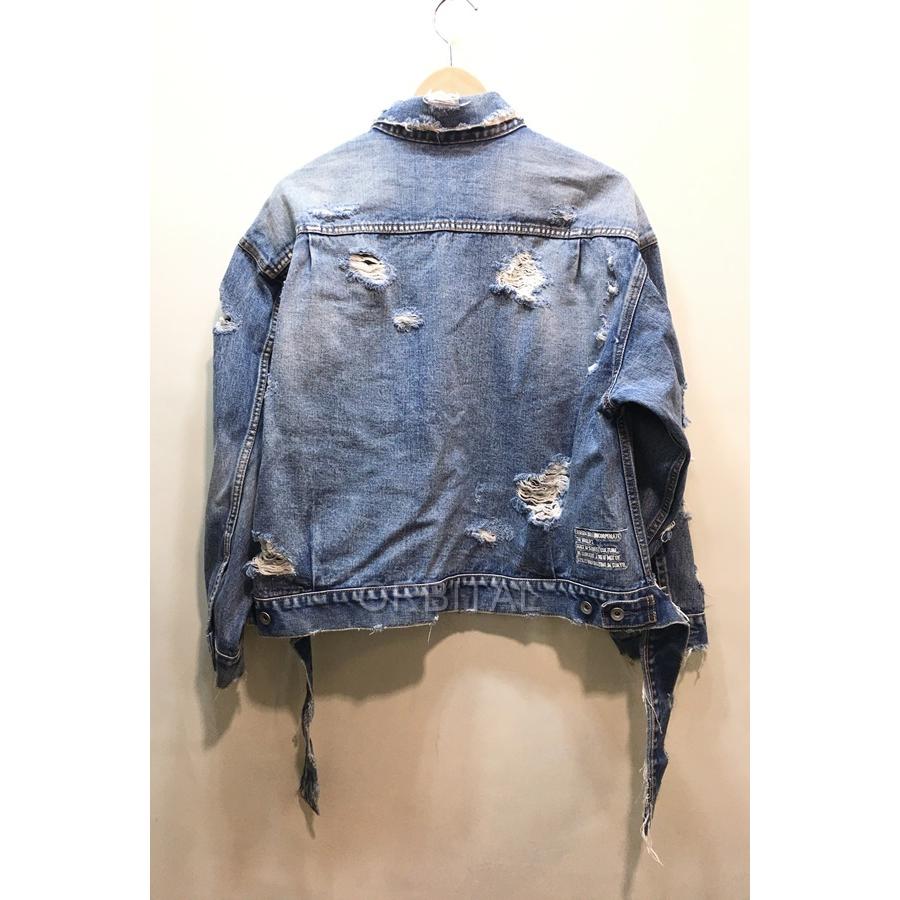 LEGENDA 経堂) レジェンダ ダメージ加工 クラッシュ デニムジャケット  