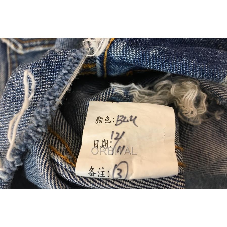 LEGENDA 経堂) レジェンダ ダメージ加工 クラッシュ デニムジャケット  