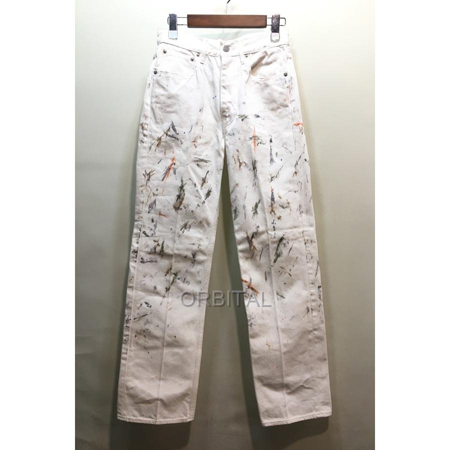 AURALEE 経堂) オーラリー 20AW ハンドペイント 5P パンツ 定価3.8万 