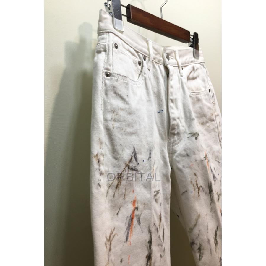 AURALEE 経堂) オーラリー 20AW ハンドペイント 5P パンツ 定価3.8万 