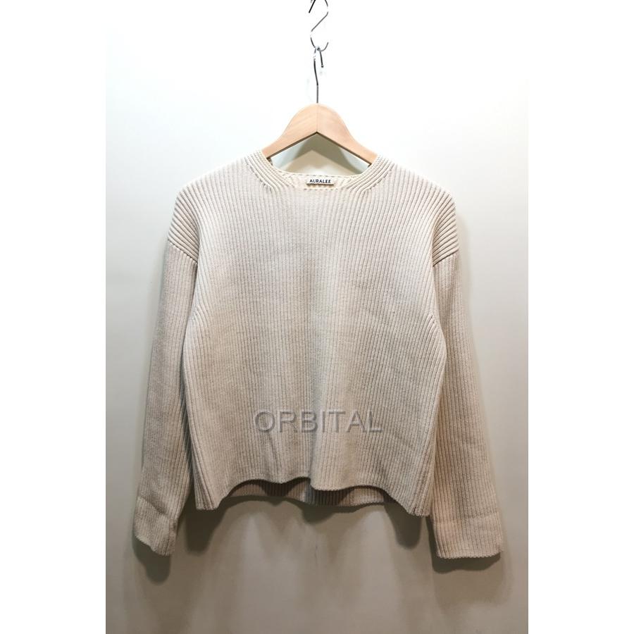 経堂) AURALEE オーラリー スーパーファインウールリブニット 