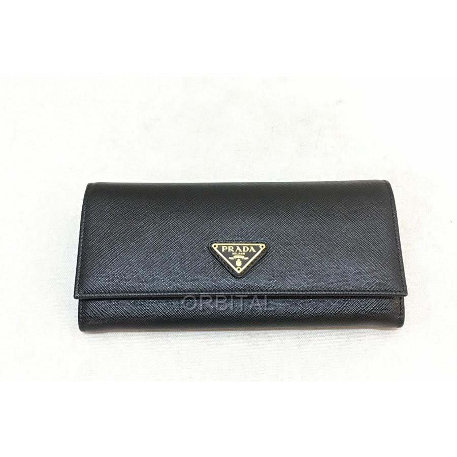 PRADA 経堂) プラダ 1MH132 サフィアーノ SAFFIANO 長財布 ウォレット 