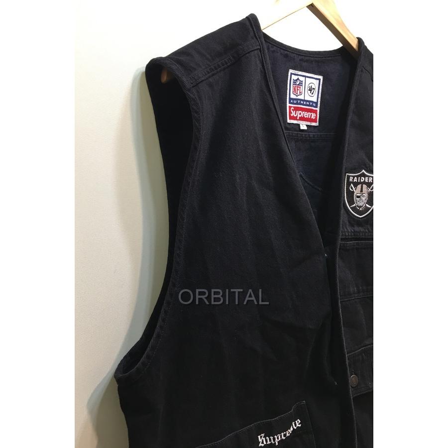 Supreme 経堂) シュプリーム NFL Raiders 47 Denim Vest Supreme 経堂) シュプリーム NFL Raiders 47 Denim Vest