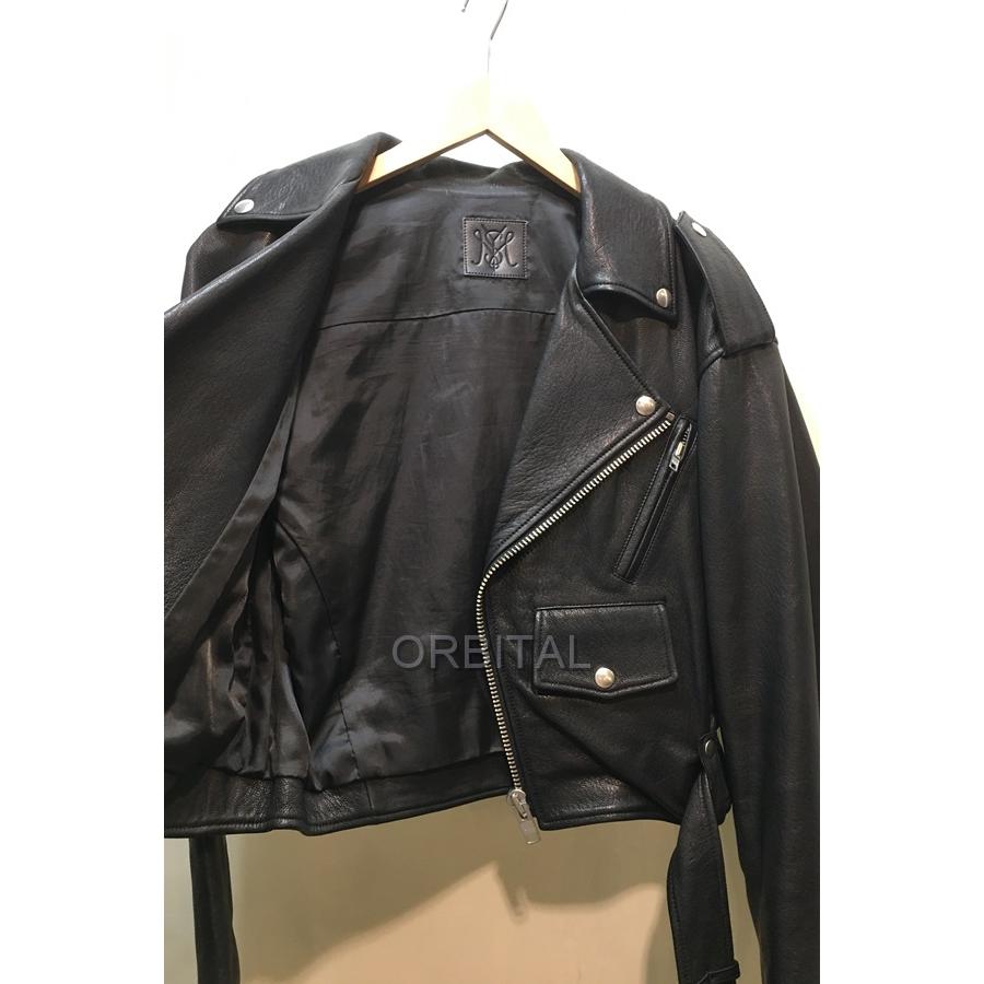 moussy WASHED LEATHER RIDERS JACKET